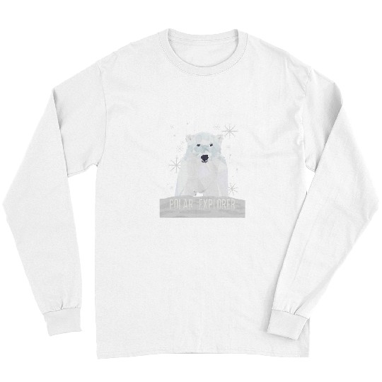 Bear Pet Cute Polar Bears Explorer Save The North Pole Climate Change Long Sleeves