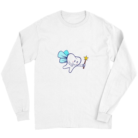 Oral Dental Tooth Fairy Magic Dentistry Tee Long Sleeves