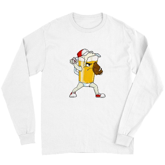 Beer Fun Baseball Pitcher Pub Long Sleeves