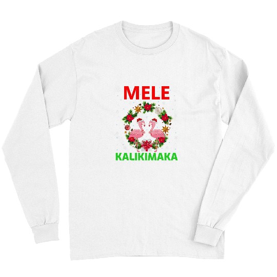 Flamingo Pet Hawaiian Christmas Mele Kalikimaka Flamingo Christmas 54 Long Sleeves