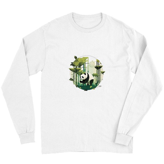 Panda Pet Empathy Kawaii and Caring in Chinese Forest Long Sleeves