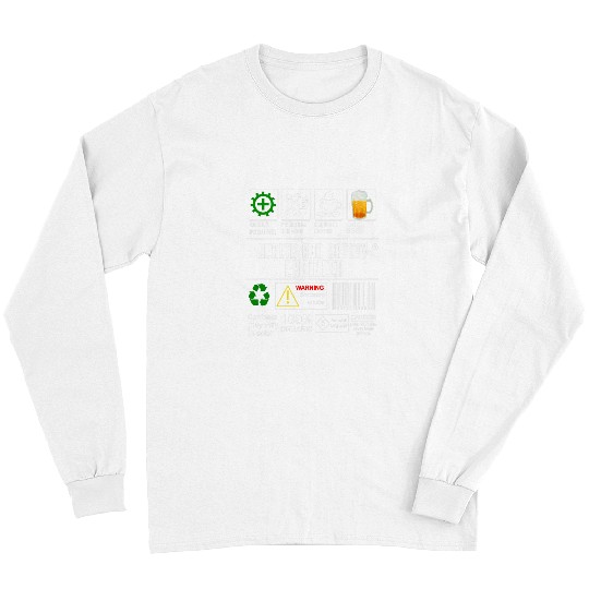 Beer Fun Health and Safety Engineer Label Skills Solving Coffee Beer Long Sleeves