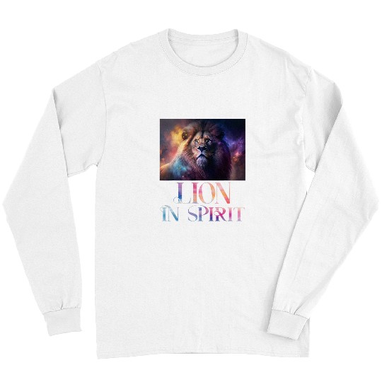 Lion Pet in Spirit AI Generated Design Men Women Youth 1 Long Sleeves
