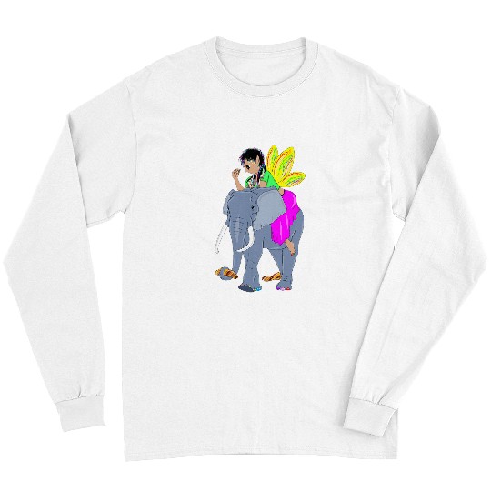 Elephant Pet Crystal fairy and elephant friend Long Sleeves