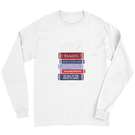 Book Fun Lets Get Lit vintages Horror Book Lovers Bookworm Reading Long Sleeves