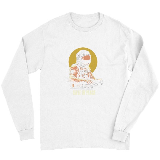 Astronaut Job Cosmonaut Sigma Phonk EDM astronaut DJ Rave in peace 1 Long Sleeves