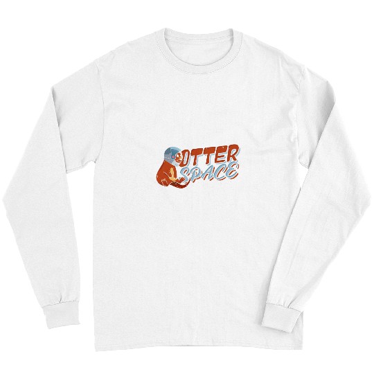 Otter Pet Otters space Science Astrology Planet and Space Long Sleeves