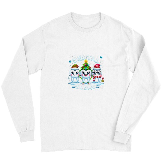 dentists Job Christmas Dental Squad Retro Christmas xmass Tooth dentistss Long Sleeves
