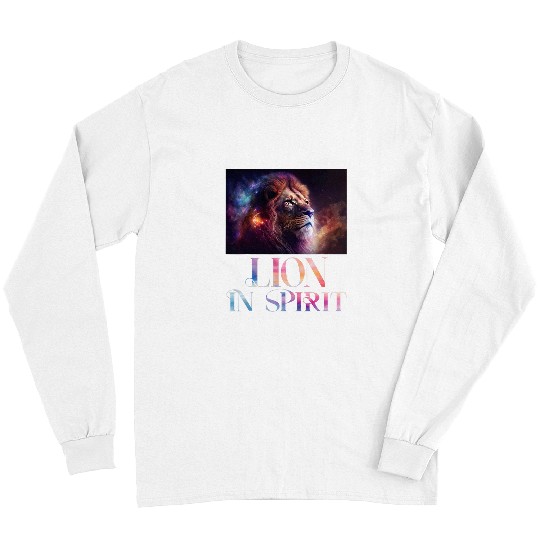 Lion Pet in Spirit Colorful AI Generated Design Men Women Youth Long Sleeves