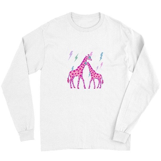 Giraffe Pet Preppy Art Giraffe Preppy Art Giraffe Lover Long Sleeves