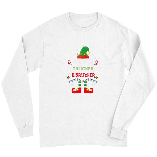 Truck Fun santas trucker dispatcher group matching family christmas Long Sleeves