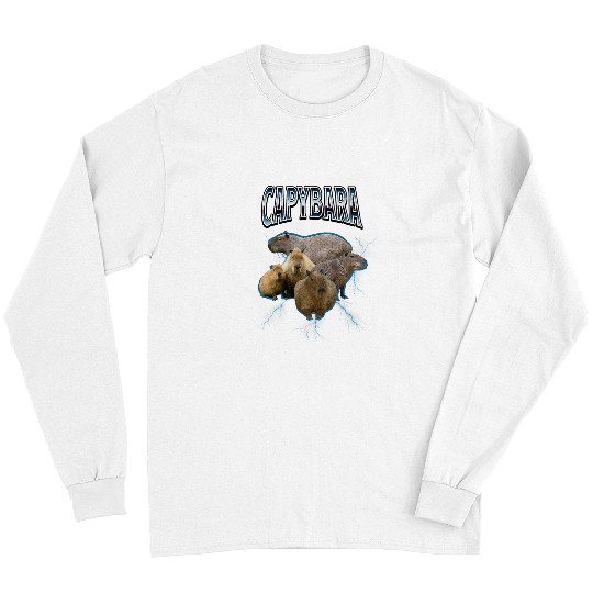 capybaras Pet Bootleg vintages 90s Rap Tee capybaras Lover Gifts Long Sleeves