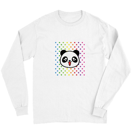 Panda Pet Face Cuteness Kawaii Panda Stuff Panda Decor For Girls Long Sleeves