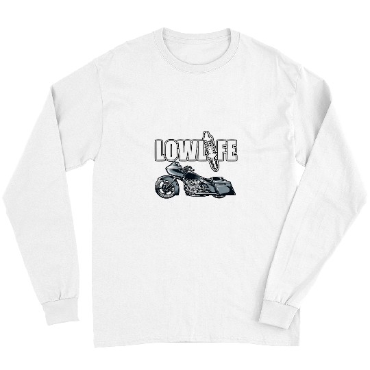 Owl Pet Lowlife Bagger Motorcycle Chicano Vicla Lowrider Bikes Long Sleeves