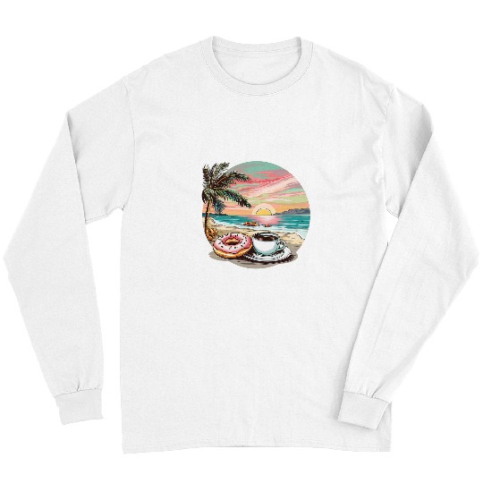 Coffee Fun Doughnut Sunrise Long Sleeves