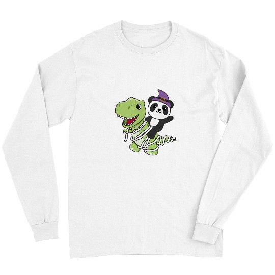 Panda Pet Happy Halloween Mummy TRexs Pandas Halloween 2 Long Sleeves