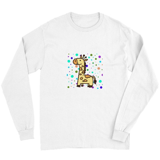 Giraffe Pet Spotted Spotty Dot Colorful Spot Dotted Long Sleeves