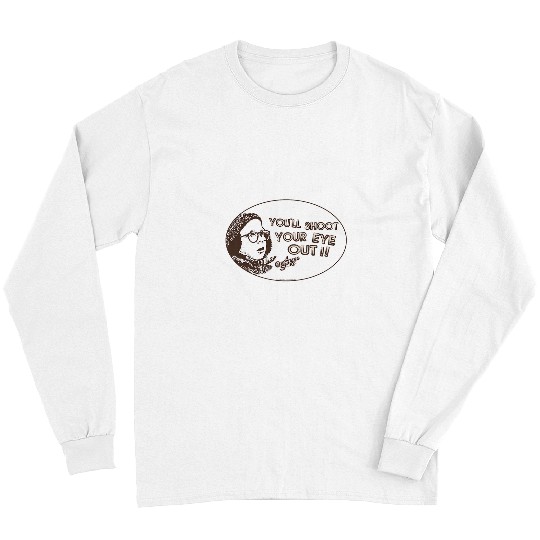A Christmas Story Shoot Your Eye Out Oval Long Sleeves