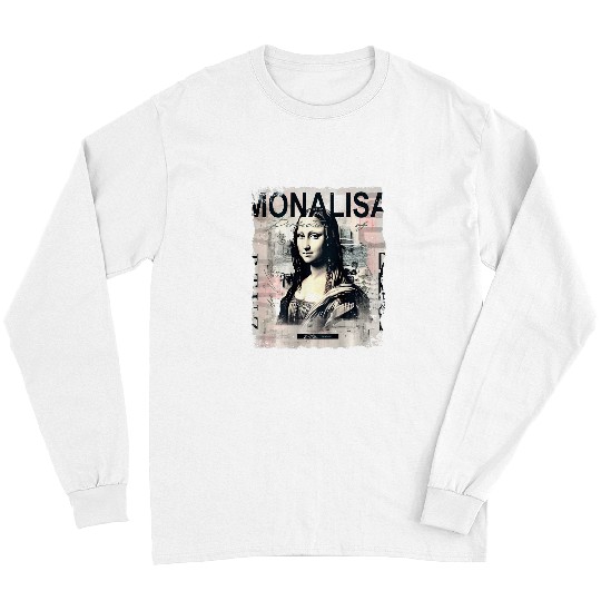 Abstract graffiti art Leonardo da Vinci art Mona Lisa 1 Long Sleeves