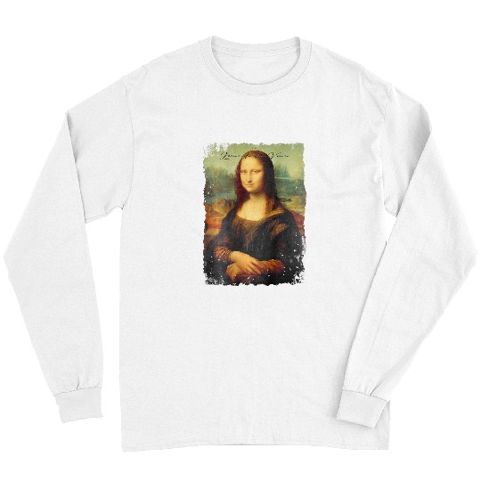 Abstract graffiti art Leonardo da Vinci art Mona Lisa 2 Long Sleeves