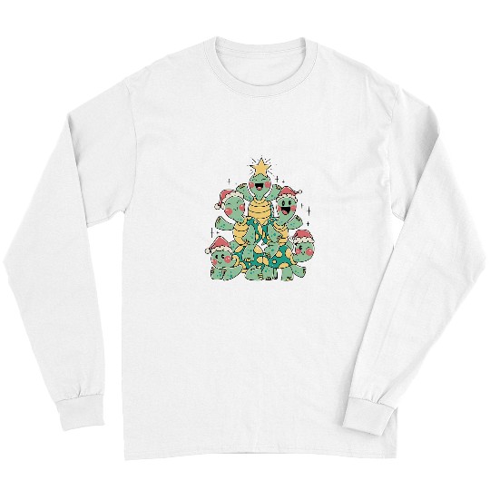 Turtle Pet Christmas Tree Holiday Long Sleeves