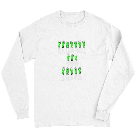 Beer Fun Alcohol You Later St Patrick s Day Lucky Green Beer Cheers Long Sleeves
