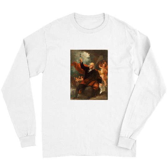 Benjamin Franklin Drawing Electricity from the Sky Ben Art Long Sleeves