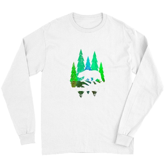 Bear Pet Vermont Black Bear and Colorful Trees Stylish Long Sleeves