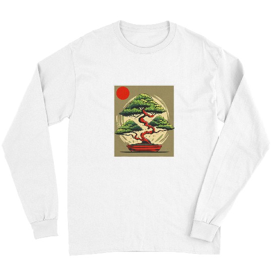 Bonsai Tree Japan Culture Garden Japanese Gardening Plants Long Sleeves
