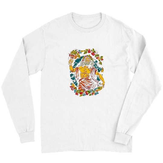 Wines Fun Dionysus Greek God of Wines and Pleasure Long Sleeves