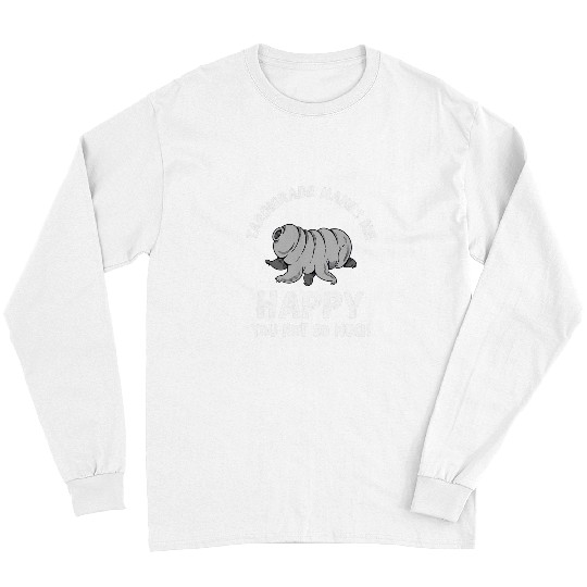 Bear Pet Tardigrade Makes Me Happy Science Lover Water Bear Long Sleeves