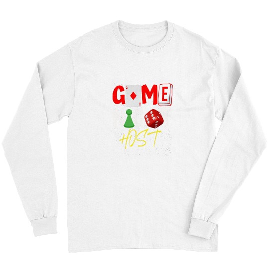 Gaming Lovers Night Host Board Game Trivia Day Team Funny Long Sleeves