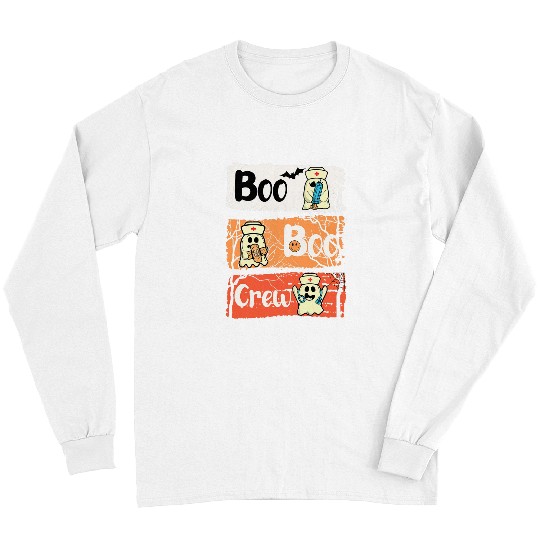 nurses Job Groovy Women Halloween costume for Boo Boo Crew nurses Long Sleeves