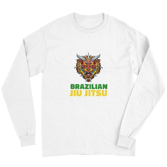 Lion Pet Jiu Jitsu Lion Demon Brazilian Jiu Jitsu and Grappling Long Sleeves