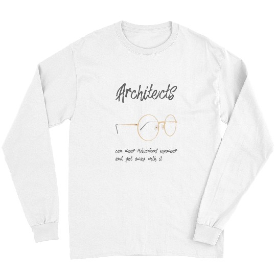 Architect style glasses black clothes turtleneck Long Sleeves