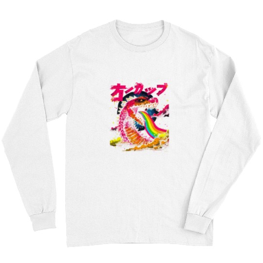 Dragon Pet Japanese Art Dragon Rainbow Kaiju Long Sleeves