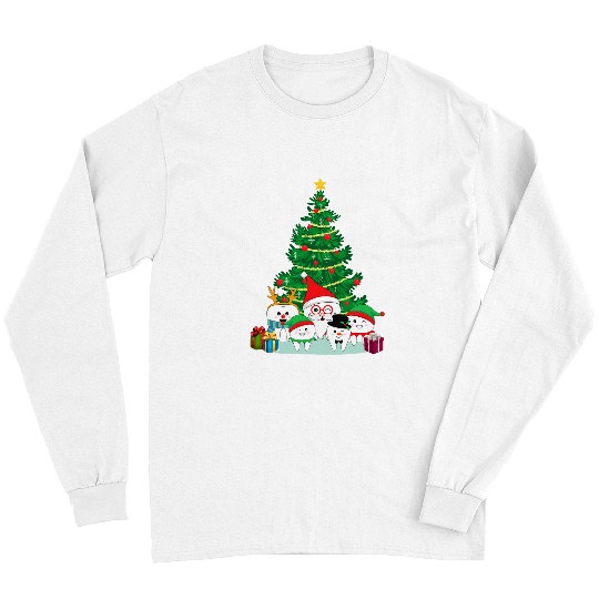 dentists Job Santa Dental Family dentists Christmas Tree Funny Pajamas Long Sleeves