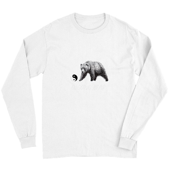 Bear Pet Tai Chi Qigong Bear Animal Ink Drawing Long Sleeves