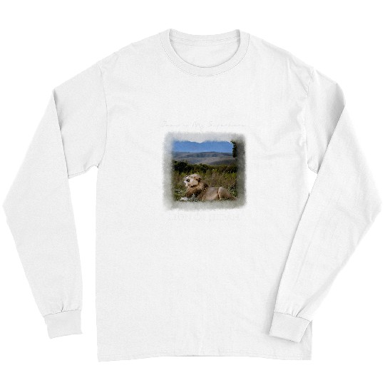 Lion Pet Jesus is my Superhero Lion of Judah Long Sleeves