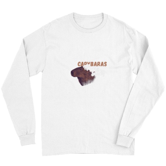 capybaras Pet Naps And Snacks Rodent Animal capybaras Lover Long Sleeves