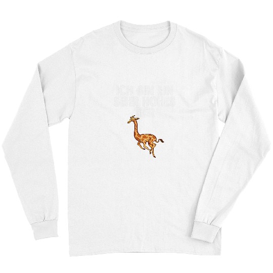 Giraffe Pet Team Ladder Trainer Chef Lead Funny Sayings Long Sleeves
