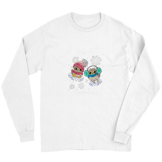 Owl Pet Merry Hootmas Cute Owl Christmas Spirit Long Sleeves