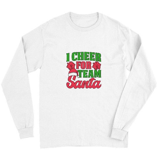 Santa Claus Cheerleader Christmas cheer Coachs team Santa Long Sleeves