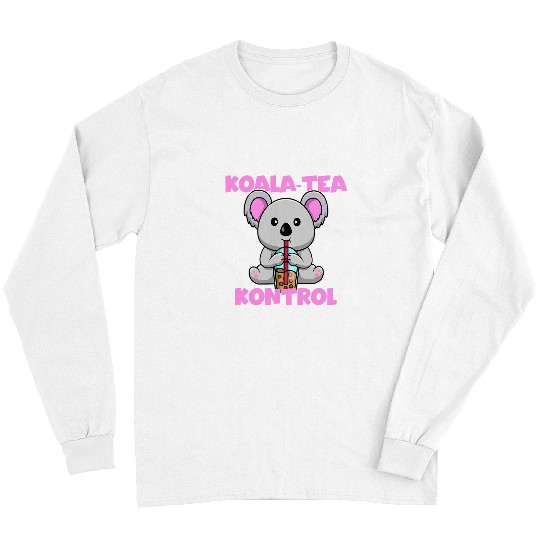 Koala Pet Tea Boba Bubble Tea Milk Tea Pearls Kawaii Anime Bear Long Sleeves