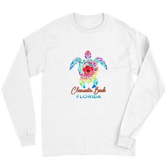 Turtle Pet Clearwater Beach Florida 2024 Sea Turtle Summer Vacation Long Sleeves