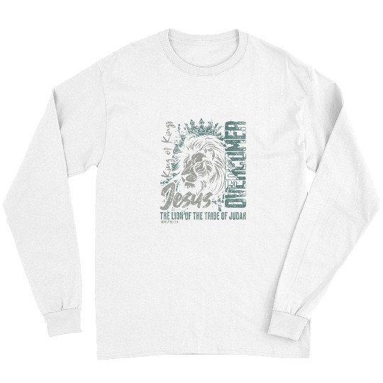 Lion Pet Jesus Is King Lion of Judah Bible Faith Graphic Christian Long Sleeves