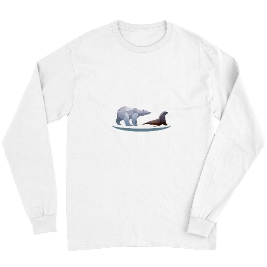 Bear Pet Low Poly Polar Bear Walrus Arctic Long Sleeves