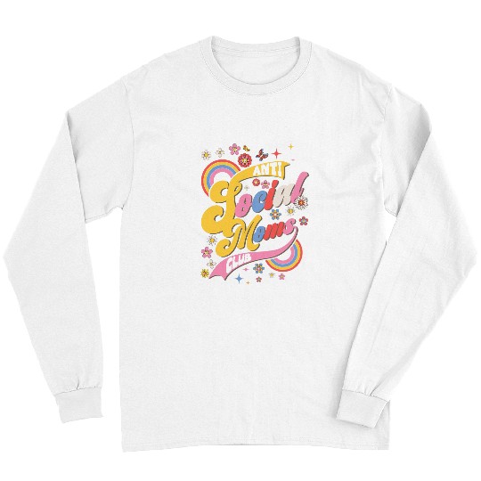 AntiSocial Moms Club Groovy Mama Introvert Mothers Day Long Sleeves