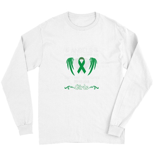 angel girl depression awareness supporter ribbon Long Sleeves