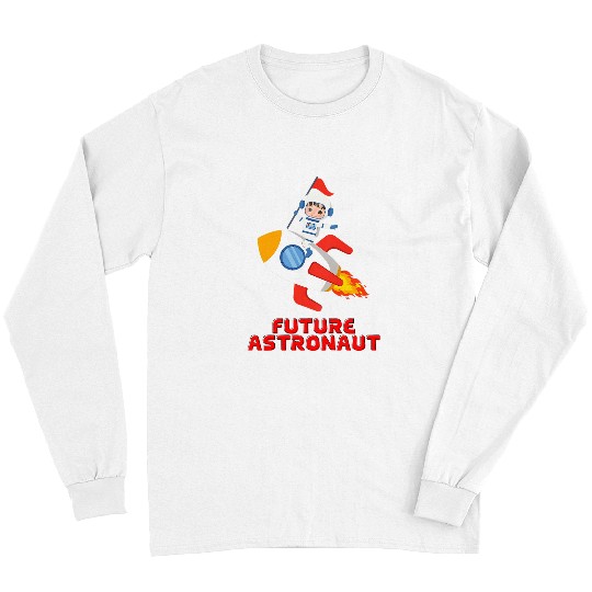 Astronaut Job Kids Kids Future Astronaut Cute Space Astronomy Design Long Sleeves